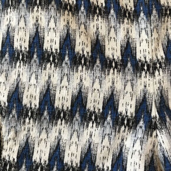 Anthropologie Cartonnier Larimar Ikat Blue Motif High Waist Short Womens 10 - Picture 5 of 12